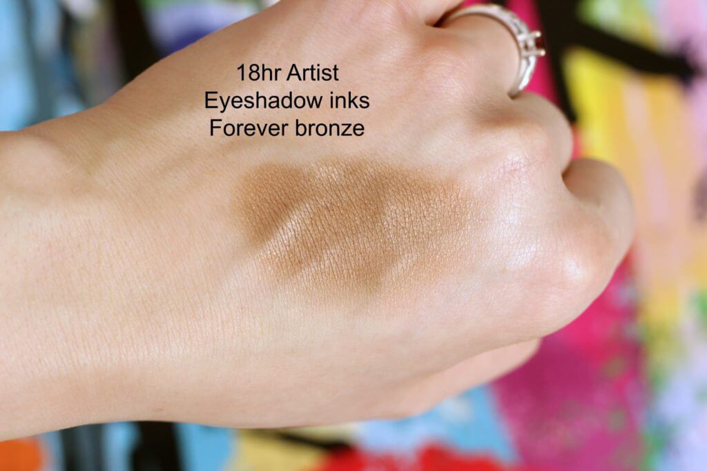 avon 18hr artist eyeshadow inks forever bronze swatch