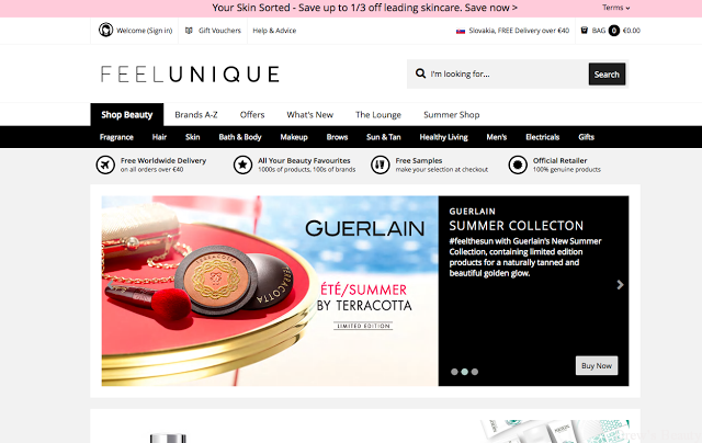 feelunique skusenost nakup objednavka hodnotenie kozmetika kosmetika online