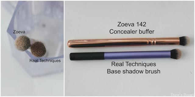 zoeva 142 concealer buffer real techniques base shadow brush štetec 