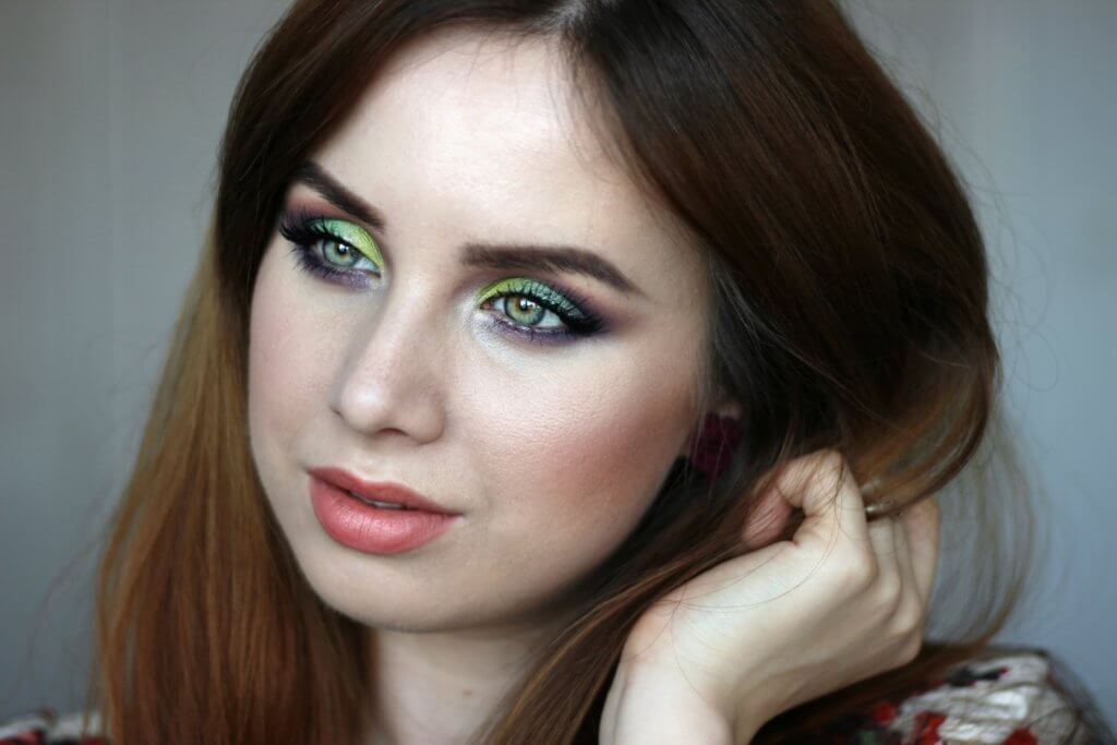 farebné líčenie sleek candy líčení inspirace inšpirácie zelené oči blogerka roku