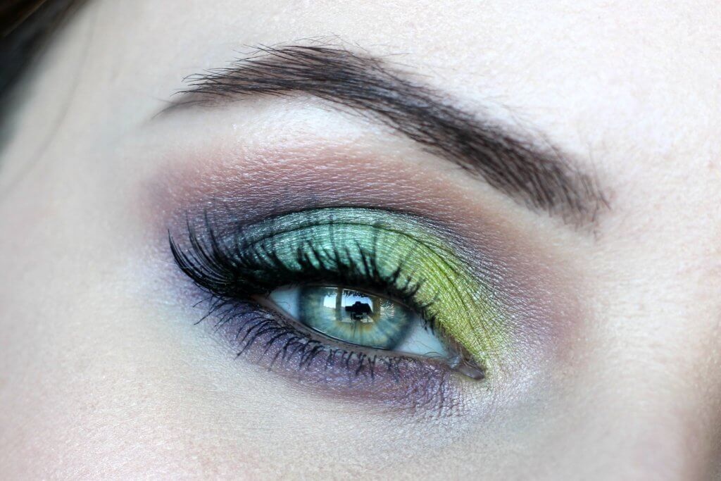 farebné líčenie sleek candy zelené oči oko tiene stíny